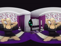 Blanche Bradburr - Solo Czech Blonde with a Pink Dildo Czechvr vr porn video vrporn.com virtual reality