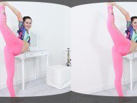 Teen Gymnast Stretching VirtualXPorn Cassie Fire vr porn video vrporn.com virtual reality