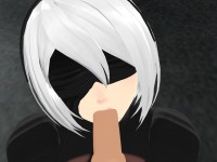 Nier Automata - 2B Sensual BJ Lewd FRAGGY HentaiGirl vr porn video vrporn.com virtual reality