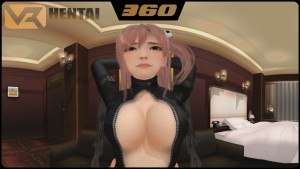 Honoka in sexy black 360° HotVR CGI Girl vr porn video vrporn.com virtual reality