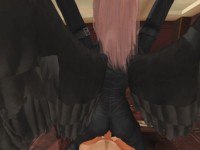 Honoka in sexy black 360° HotVR CGI Girl vr porn video vrporn.com virtual reality