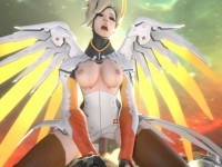Mercy Shows You A Good Time In The Sky DarkDreams Mercy vr porn video vrporn.com virtual reality