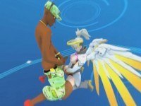 Overwatch Mercy xxx 360 view Backalleytoonz cgi girl vr porn video vrporn.com virtual reality