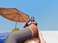 Symmetra By The Sea DarkDreams Symmetra vr porn video vrporn.com virtual reality