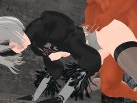 Nier Automata - 2B Fucked From Behind CGI Girl Lewd FRAGGY vr porn video vrporn.com virtual reality