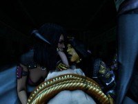 D'Vorah and Mileena's Pre-Match Warmup CGI Girl DarkDreams vr porn video vrporn.com virtual reality