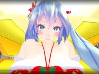 Christmas time! No...? Hatsune Miku Ride CGI Girl HotVR vr porn video vrporn.com virtual reality
