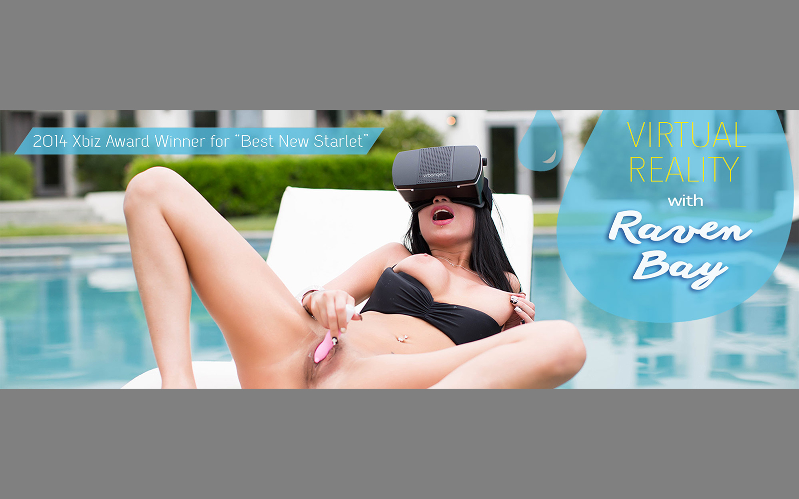 A Day By The Pool - Hottie Gets Off With Pink Vibrator in VR