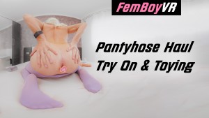 Trans] Femboy Buttplug fun in Stockings & Lingerie - VR Porn Video ...