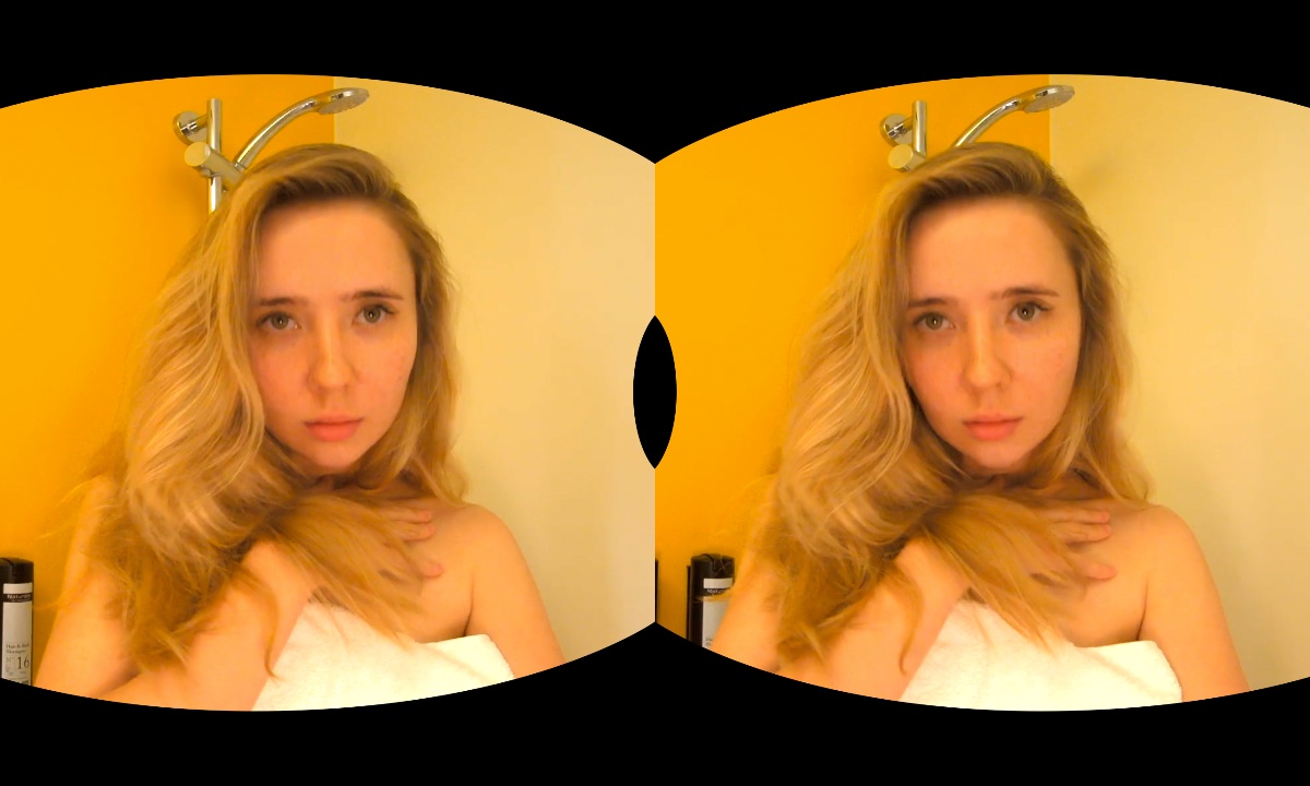 Showering With Shy Freckled Girl