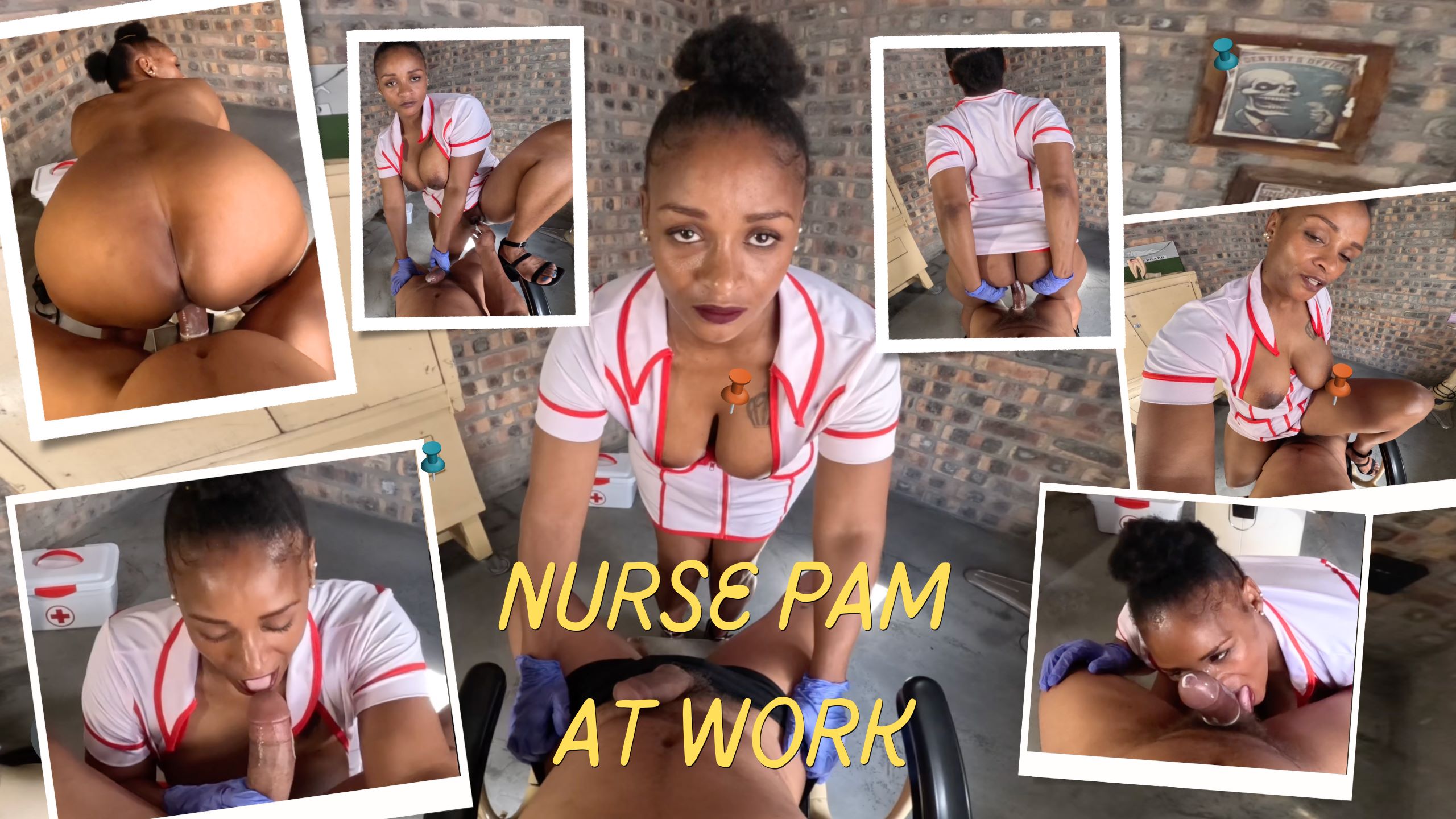 Nurse Pam at hard at work