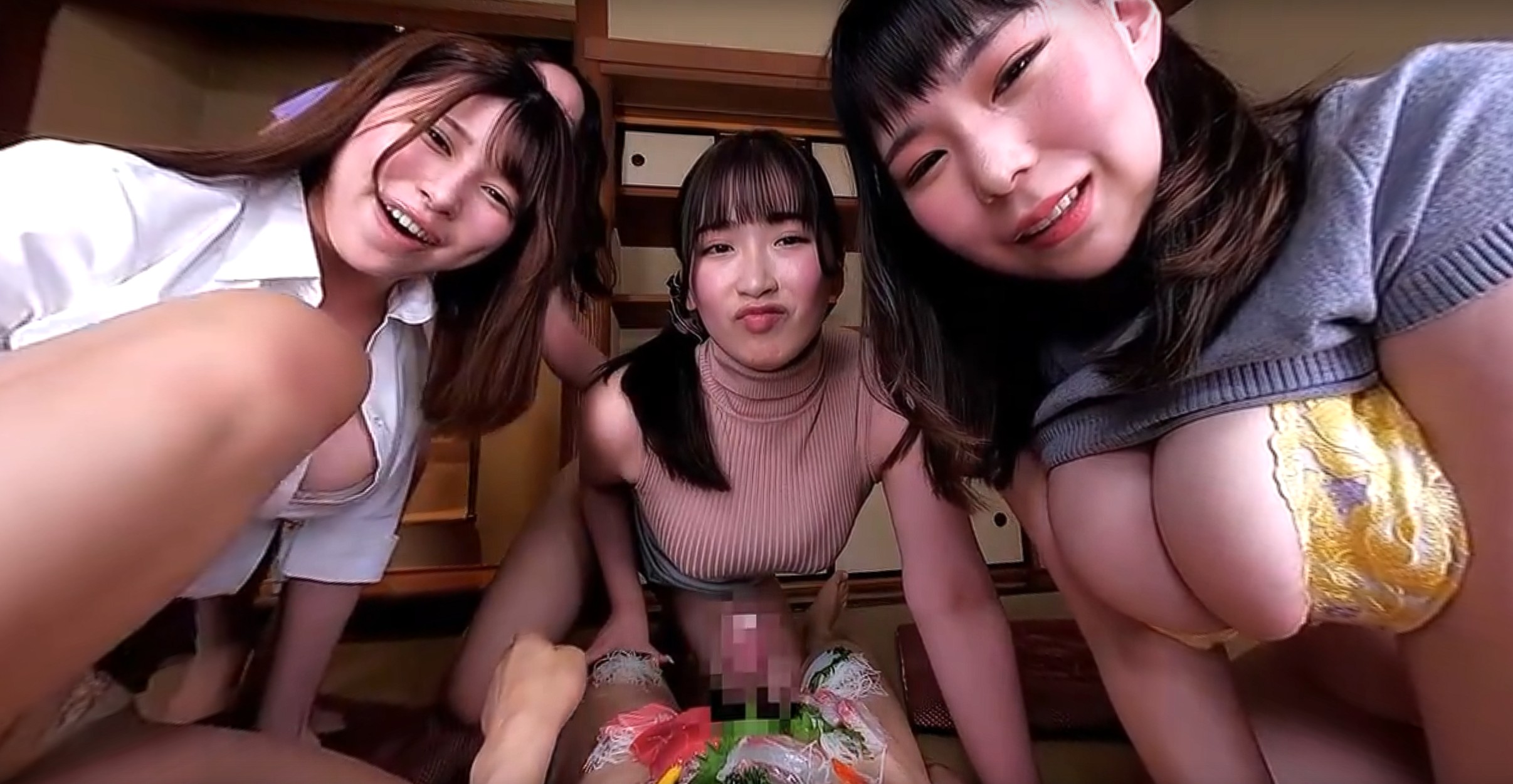 Rich Sex With Four Big-Breasted Female Bosses At A Hot Spring in On A Business Trip P1